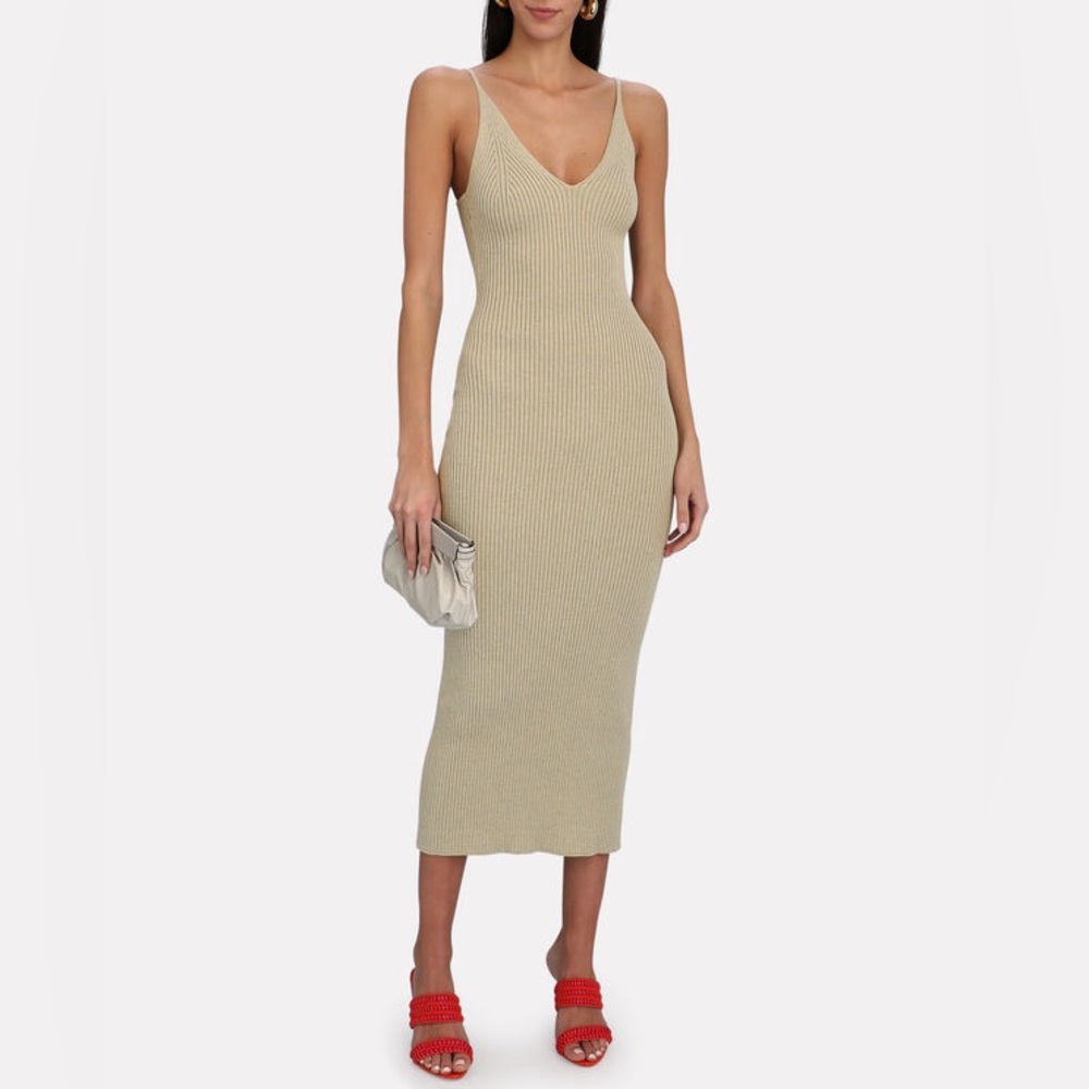 Sablyn Allison Rib Knit Midi Tank Dress, Size L